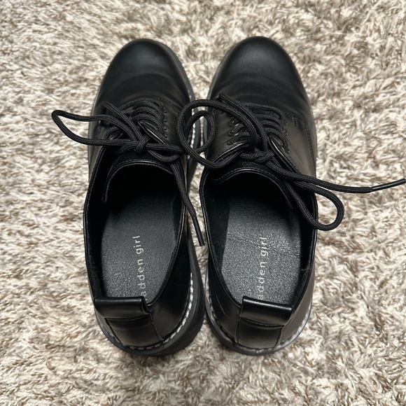 Madden Girl Black Cochise Oxfords